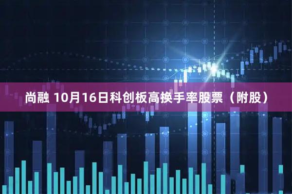 尚融 10月16日科创板高换手率股票（附股）
